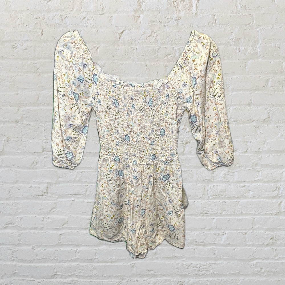 Floral Smocked Romper